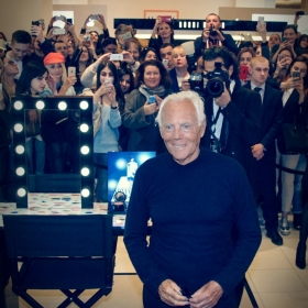 Georgio Armani. Презентация автобиографической книги. 13 апреля 2016 года, ТД Цум, бутик Georgio Armani в Третьяковском проезде.