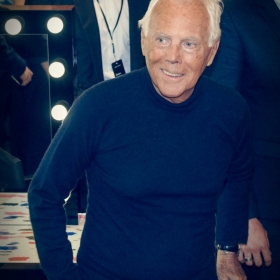 Georgio Armani. Презентация автобиографической книги. 13 апреля 2016 года, ТД Цум, бутик Georgio Armani в Третьяковском проезде.