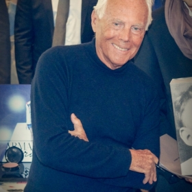 Georgio Armani. Презентация автобиографической книги. 13 апреля 2016 года, ТД Цум, бутик Georgio Armani в Третьяковском проезде.