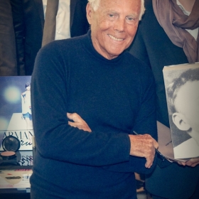 Georgio Armani. Презентация автобиографической книги. 13 апреля 2016 года, ТД Цум, бутик Georgio Armani в Третьяковском проезде.