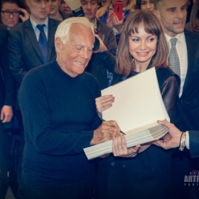 Georgio Armani. Презентация автобиографической книги. 13 апреля 2016 года, ТД Цум, бутик Georgio Armani в Третьяковском проезде.