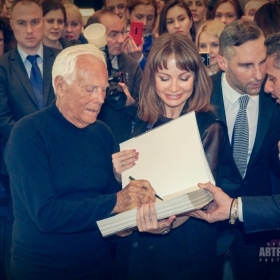 Georgio Armani. Презентация автобиографической книги. 13 апреля 2016 года, ТД Цум, бутик Georgio Armani в Третьяковском проезде.