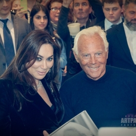 Georgio Armani. Презентация автобиографической книги. 13 апреля 2016 года, ТД Цум, бутик Georgio Armani в Третьяковском проезде.