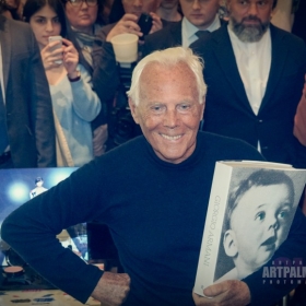 Georgio Armani. Презентация автобиографической книги. 13 апреля 2016 года, ТД Цум, бутик Georgio Armani в Третьяковском проезде.