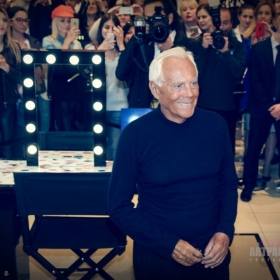 Georgio Armani. Презентация автобиографической книги. 13 апреля 2016 года, ТД Цум, бутик Georgio Armani в Третьяковском проезде.