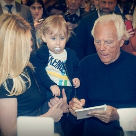 Georgio Armani. Презентация автобиографической книги. 13 апреля 2016 года, ТД Цум, бутик Georgio Armani в Третьяковском проезде.