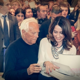 Georgio Armani. Презентация автобиографической книги. 13 апреля 2016 года, ТД Цум, бутик Georgio Armani в Третьяковском проезде.