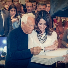 Georgio Armani. Презентация автобиографической книги. 13 апреля 2016 года, ТД Цум, бутик Georgio Armani в Третьяковском проезде.