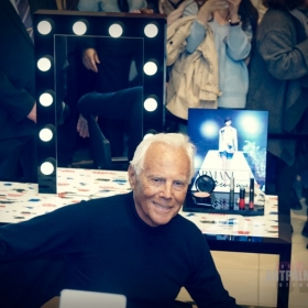 Georgio Armani. Презентация автобиографической книги. 13 апреля 2016 года, ТД Цум, бутик Georgio Armani в Третьяковском проезде.