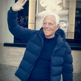 Georgio Armani. Презентация автобиографической книги. 13 апреля 2016 года, ТД Цум, бутик Georgio Armani в Третьяковском проезде.