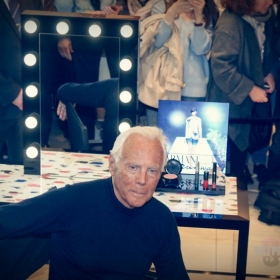 Georgio Armani. Презентация автобиографической книги. 13 апреля 2016 года, ТД Цум, бутик Georgio Armani в Третьяковском проезде.