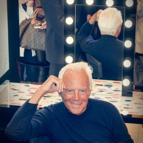 Georgio Armani. Презентация автобиографической книги. 13 апреля 2016 года, ТД Цум, бутик Georgio Armani в Третьяковском проезде.