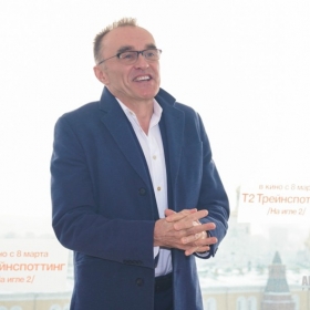 Danny Boyle. Фотоколл фильма "T2 Trainspotting". 8 февраля 2017 года, The Ritz-Carlton Hotel Moscow.