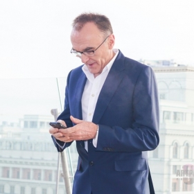 Danny Boyle. Фотоколл фильма "T2 Trainspotting". 8 февраля 2017 года, The Ritz-Carlton Hotel Moscow.