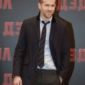 Ryan Reynolds. Фотоколл и пресс-конференция фильма Deadpool в The Ritz-Carlton Hotel Moscow. Москва, 25 января 2016 года.