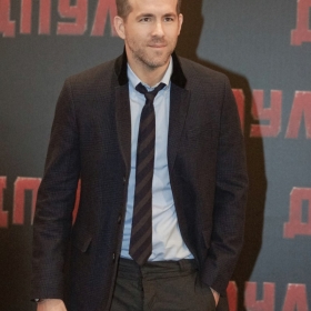 Ryan Reynolds. Фотоколл и пресс-конференция фильма Deadpool в The Ritz-Carlton Hotel Moscow. Москва, 25 января 2016 года.