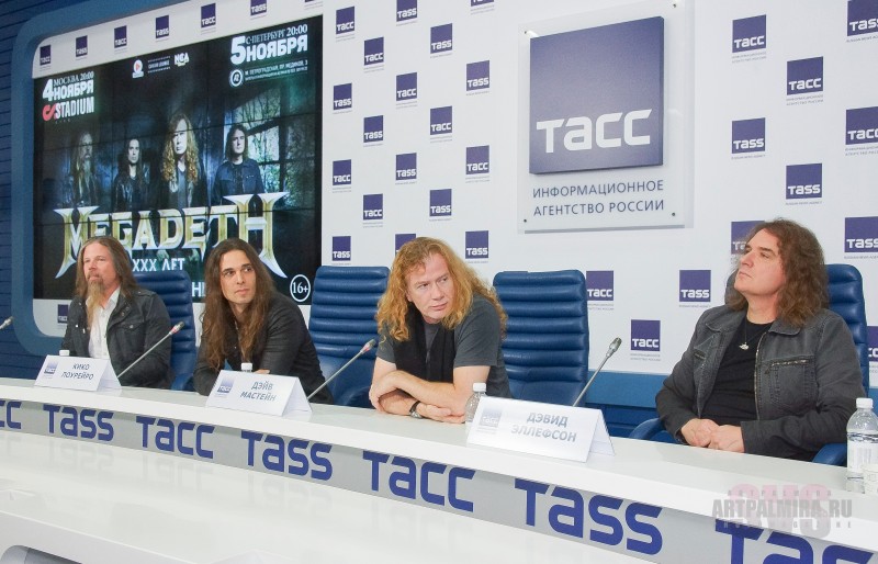 03.11.15 Фоторепортаж с пресс-конференции группы «Megadeth».